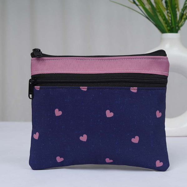 Blue Printed Travel Pouch - Uncommongifts.in